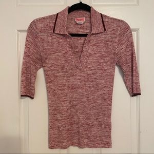 kate spade fine knit polo sweater